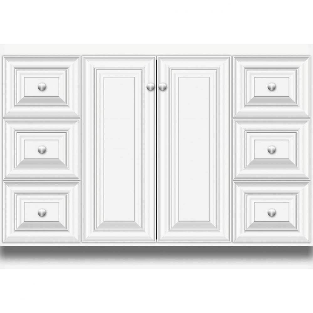 48 X 21 X 34.5 Montlake View Vanity Classic Miter Sat White Sb