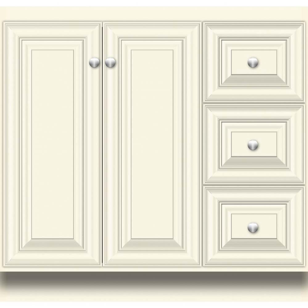 36 X 21 X 34.5 Montlake View Vanity Classic Miter Sat Biscuit Rh