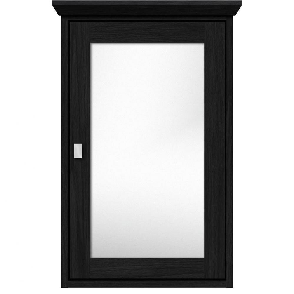 19 X 6.5 X 31.5 Inset Med Cab Single Door 01-Square Midnight Oak