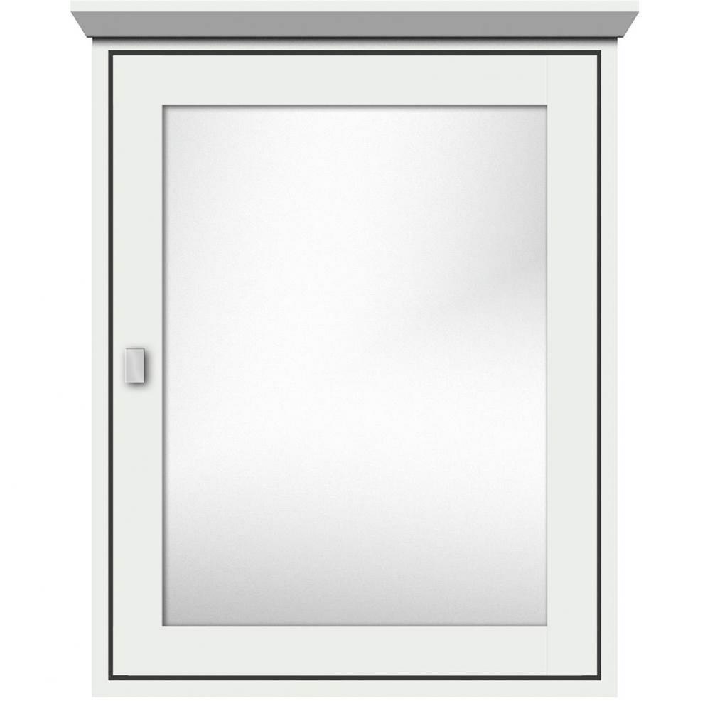 24 X 6.5 X 31.5 Inset Med Cab Single Door 01-Square Powder Grey