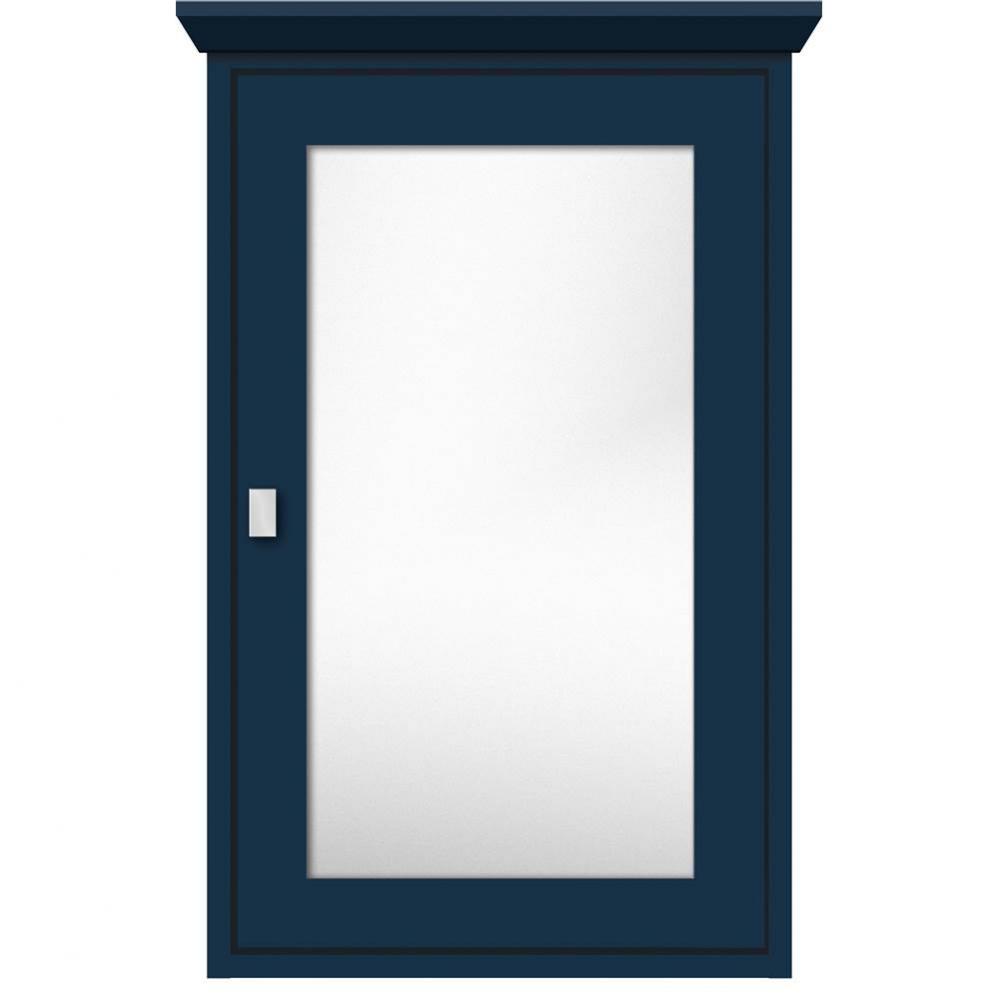 19 X 6.5 X 31.5 Inset Med Cab Single Door 01-Square Lapis Night