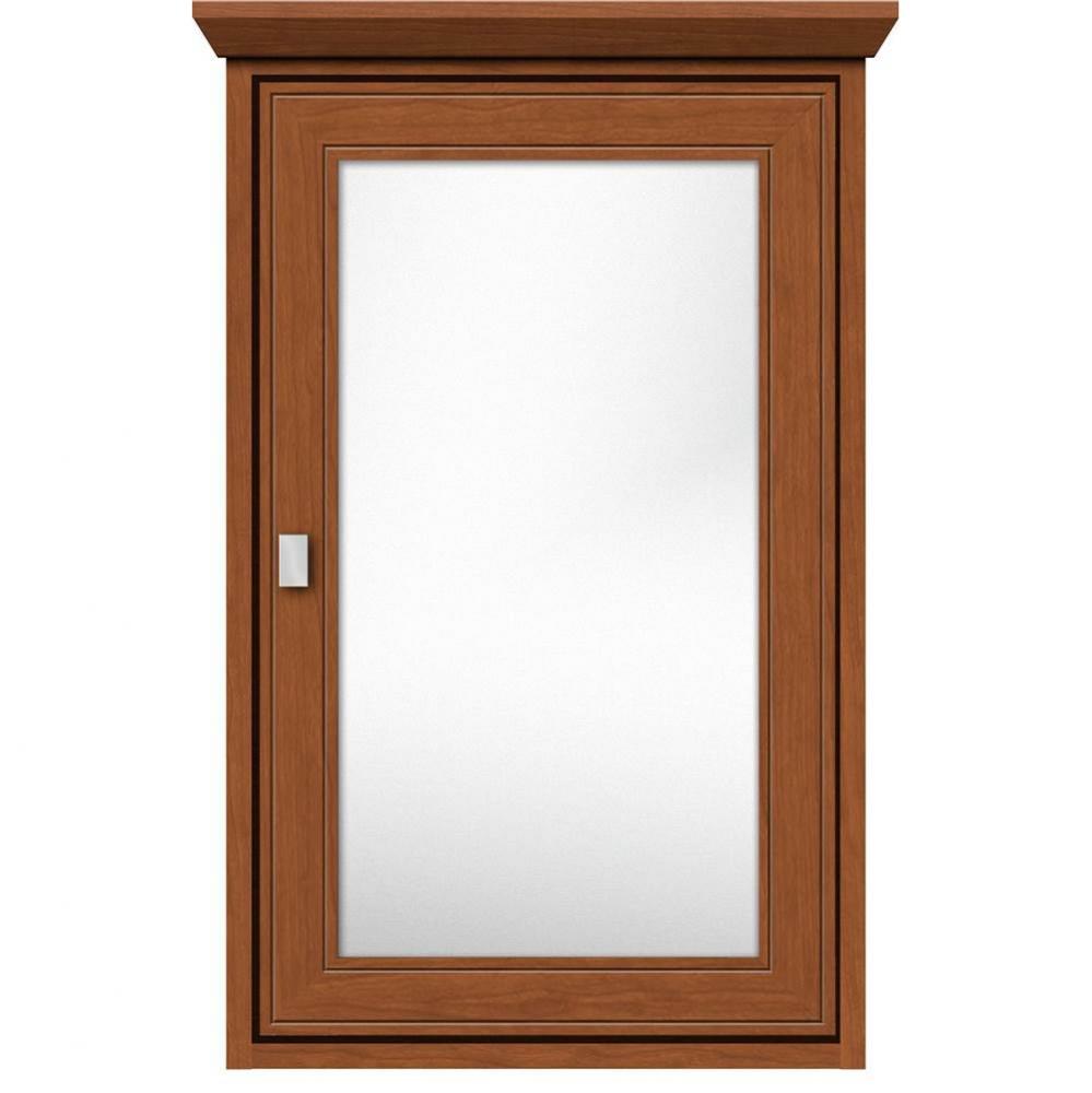 19 X 6.5 X 31.5 Inset Med Cab Single Door Deco Miter Cinn Cherry