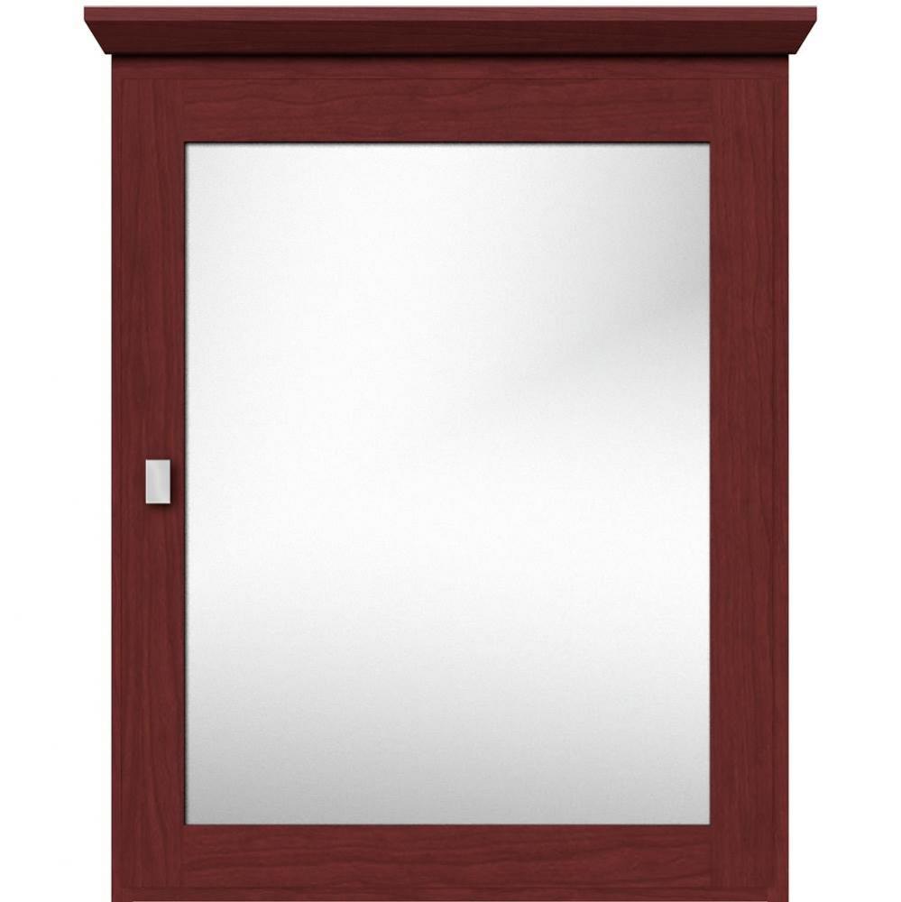 24 X 6.5 X 31.5 Single Door Med Cab Square Dk Cherry