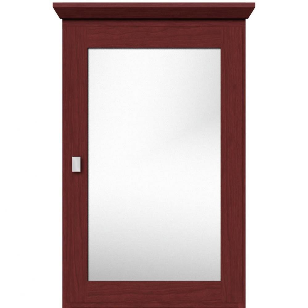 19 X 6.5 X 31.5 Single Door Med Cab Square Dk Cherry