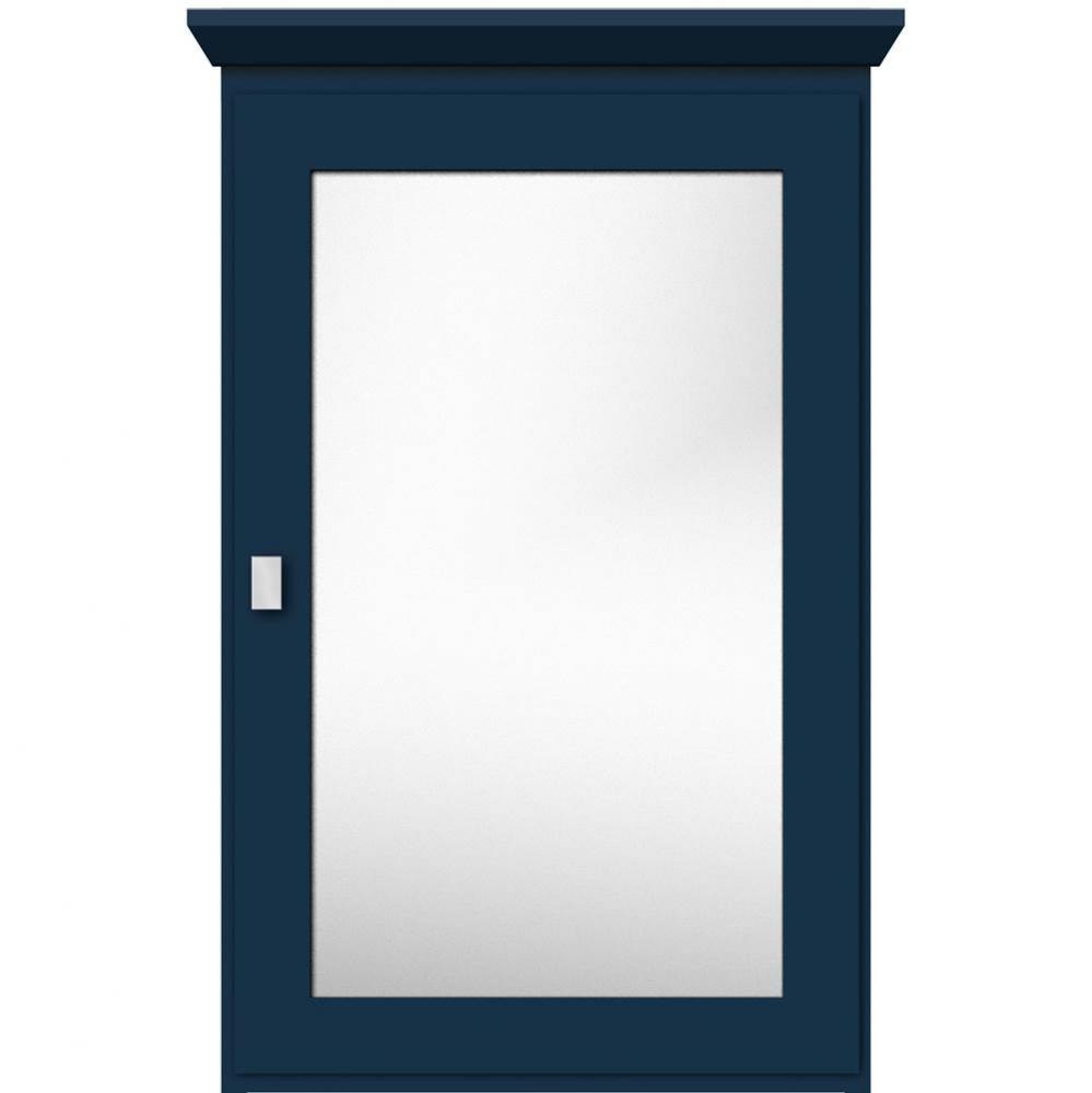 19 X 6.5 X 31.5 Single Door Med Cab Square Lapis Night