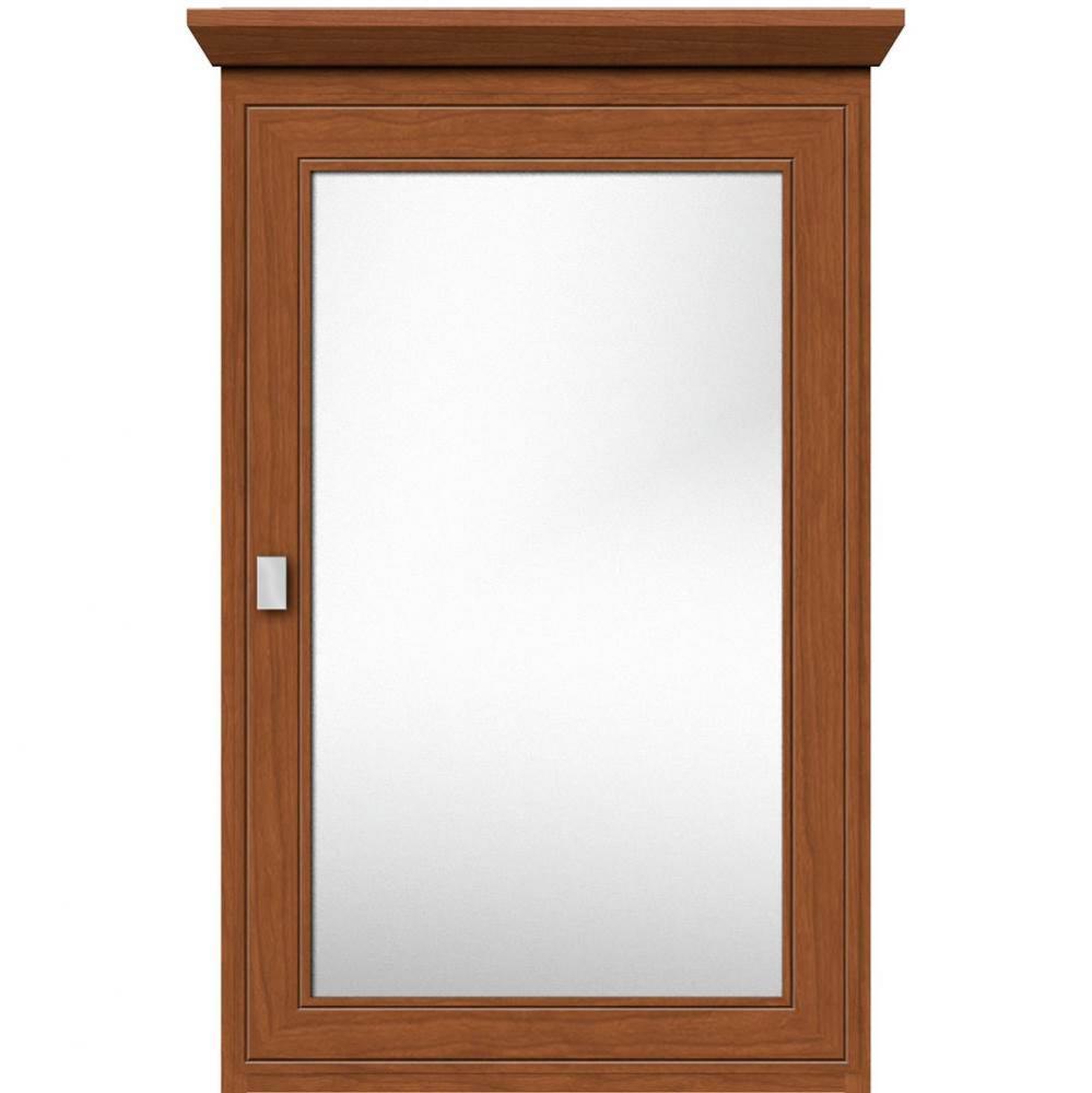 19 X 6.5 X 31.5 Single Door Med Cab Deco Miter Cinn Cherry