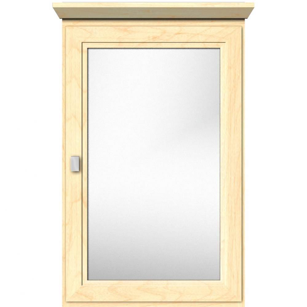 19 X 6.5 X 31.5 Single Door Med Cab Ogee Miter Nat Maple