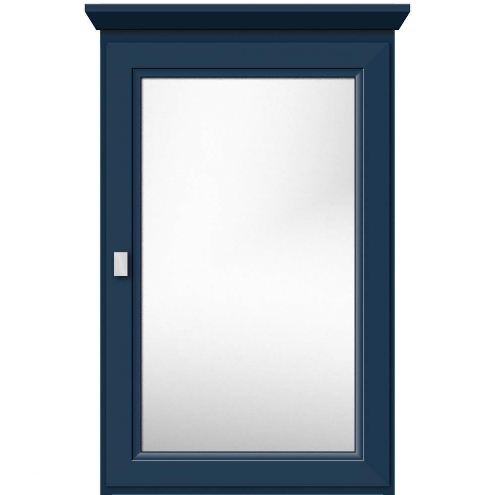 19 X 6.5 X 31.5 Single Door Med Cab Ogee Miter Lapis Night