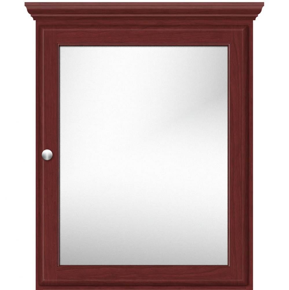 24 X 6.5 X 31.5 Single Door Med Cab Round Dk Cherry