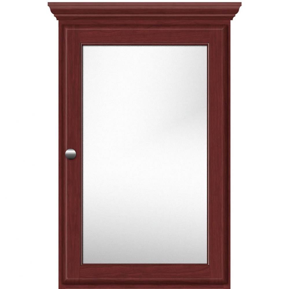 19 X 6.5 X 31.5 Single Door Med Cab Round Dk Cherry