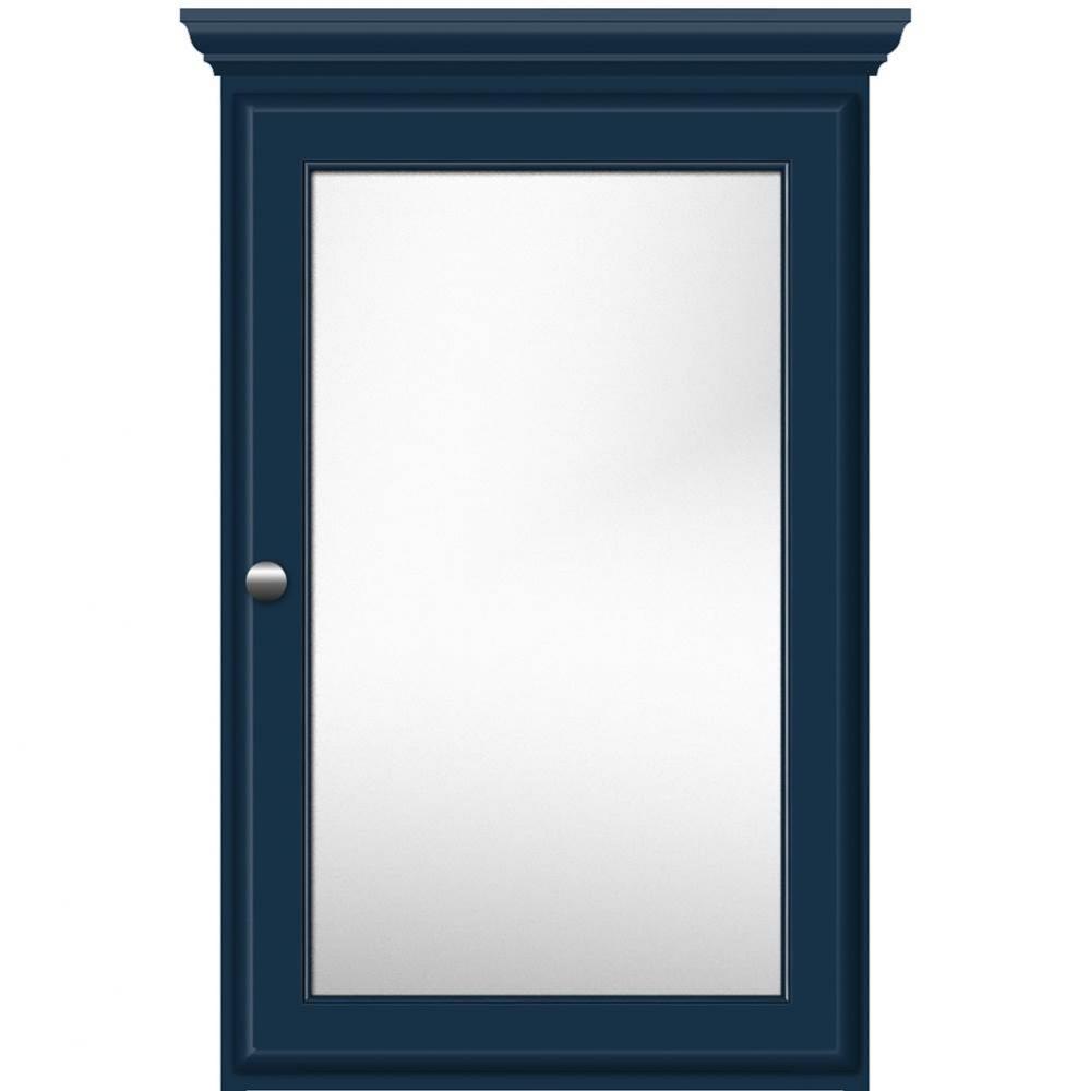 19 X 6.5 X 31.5 Single Door Med Cab Round Lapis Night