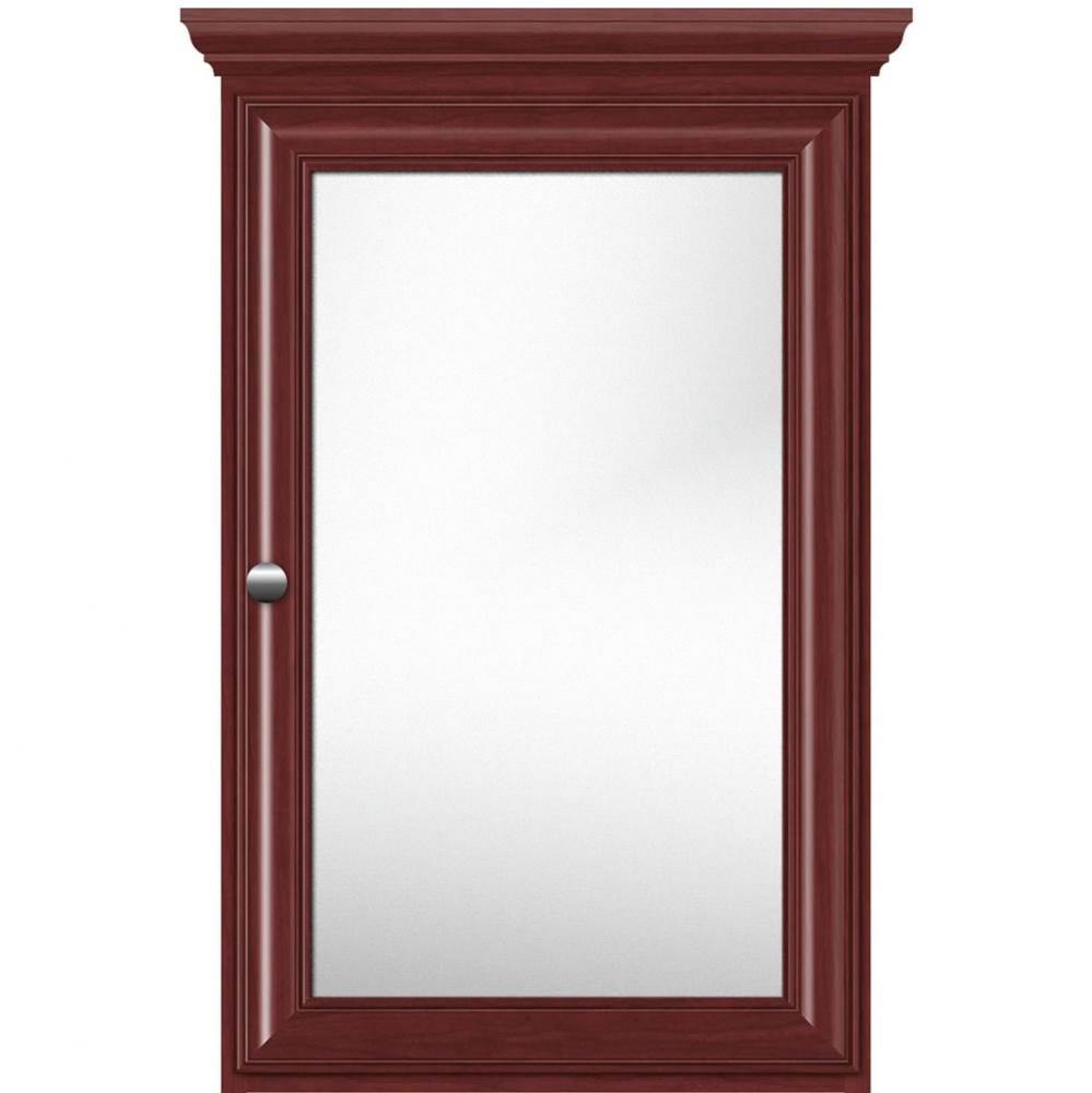 19 X 6.5 X 31.5 Single Door Med Cab Classic Miter Dk Cherry