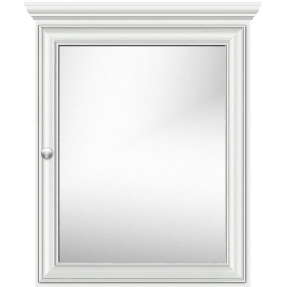 24 X 6.5 X 31.5 Single Door Med Cab Classic Miter Powder Grey