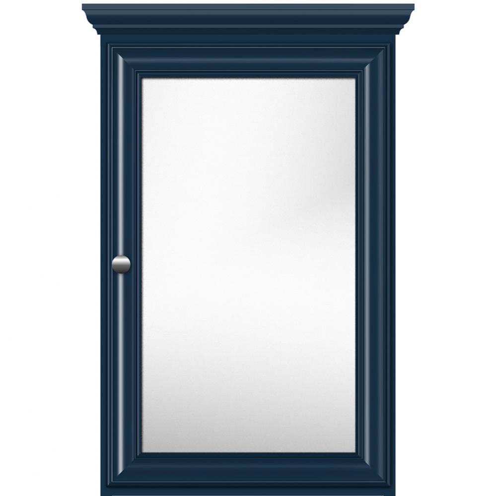 19 X 6.5 X 31.5 Single Door Med Cab Classic Miter Lapis Night