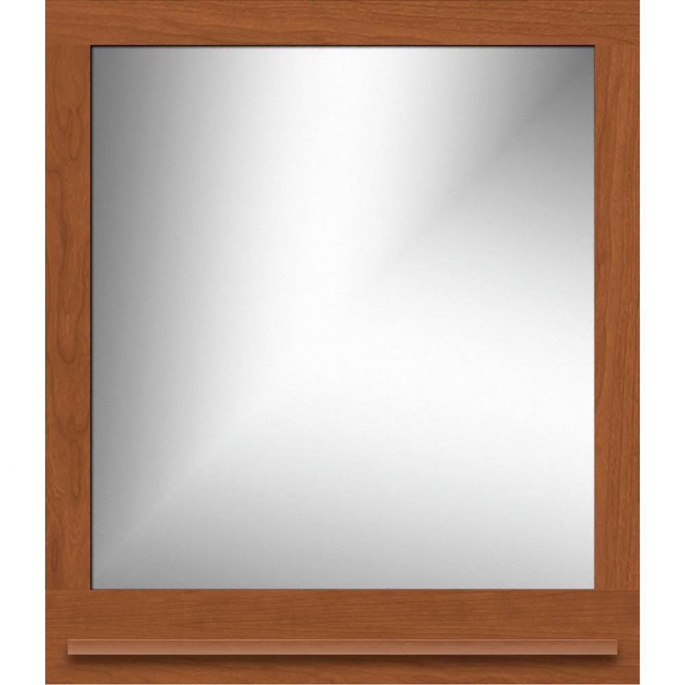 30 X 4.5 X 33.5 Framed Mirror Non-Bev Square Cinn Cherry W/Shf