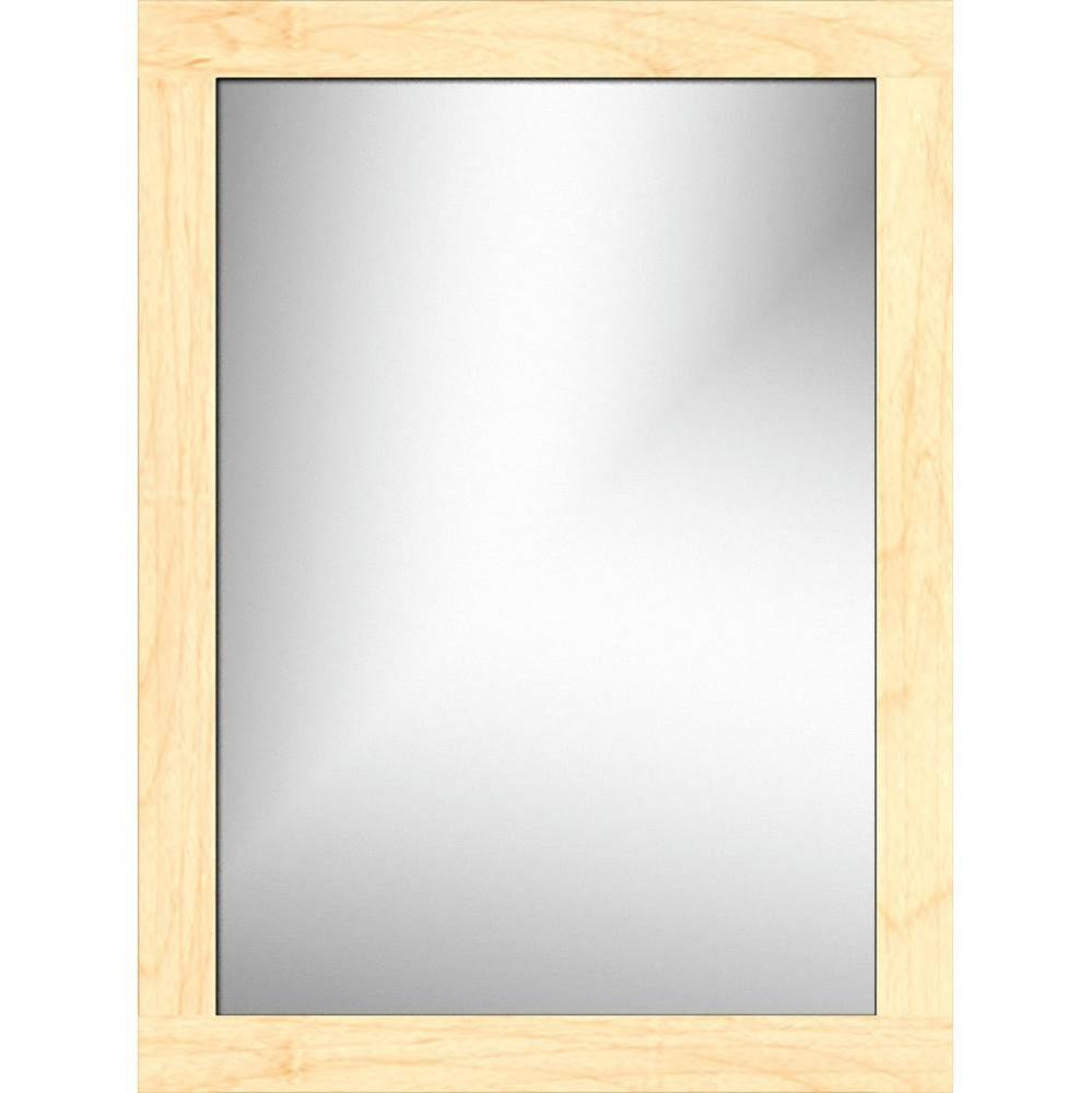 24 X .75 X 32 Framed Mirror Non-Bev Square Nat Maple