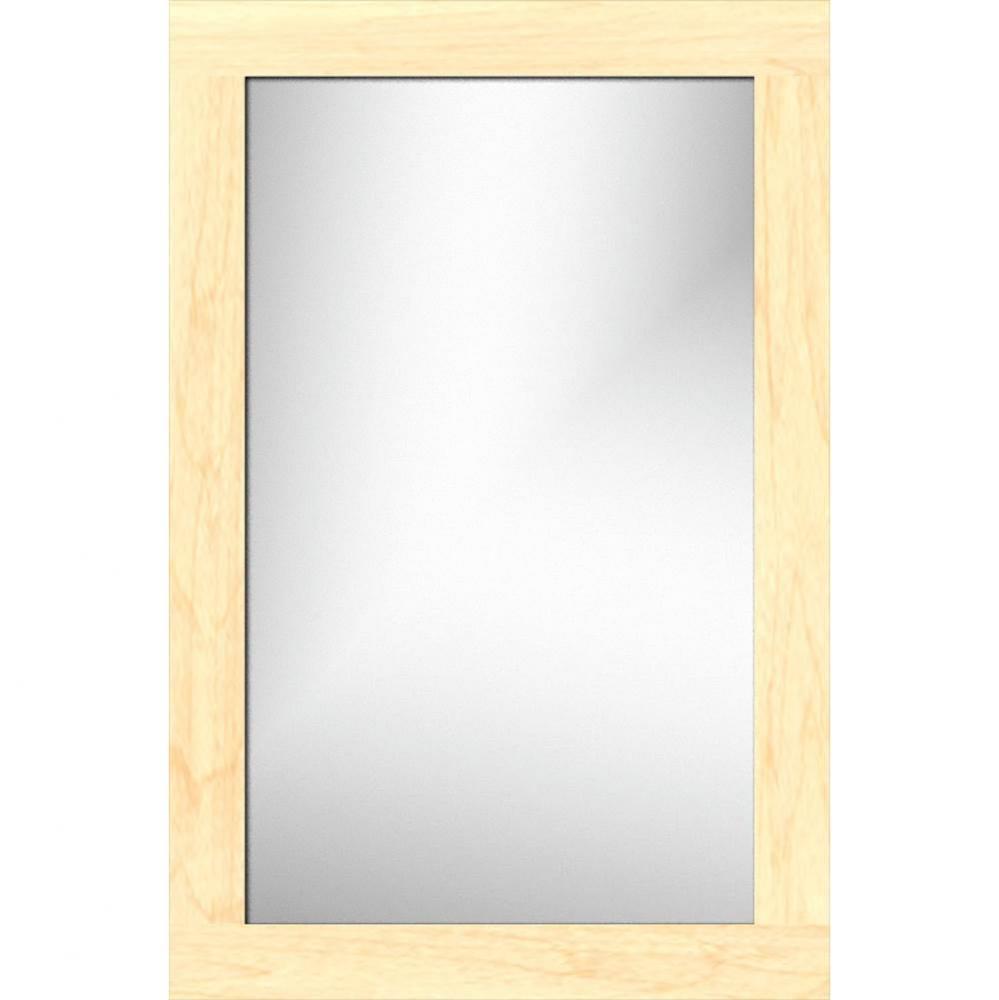 19.5 X .75 X 29.5 Framed Mirror Non-Bev Square Nat Maple