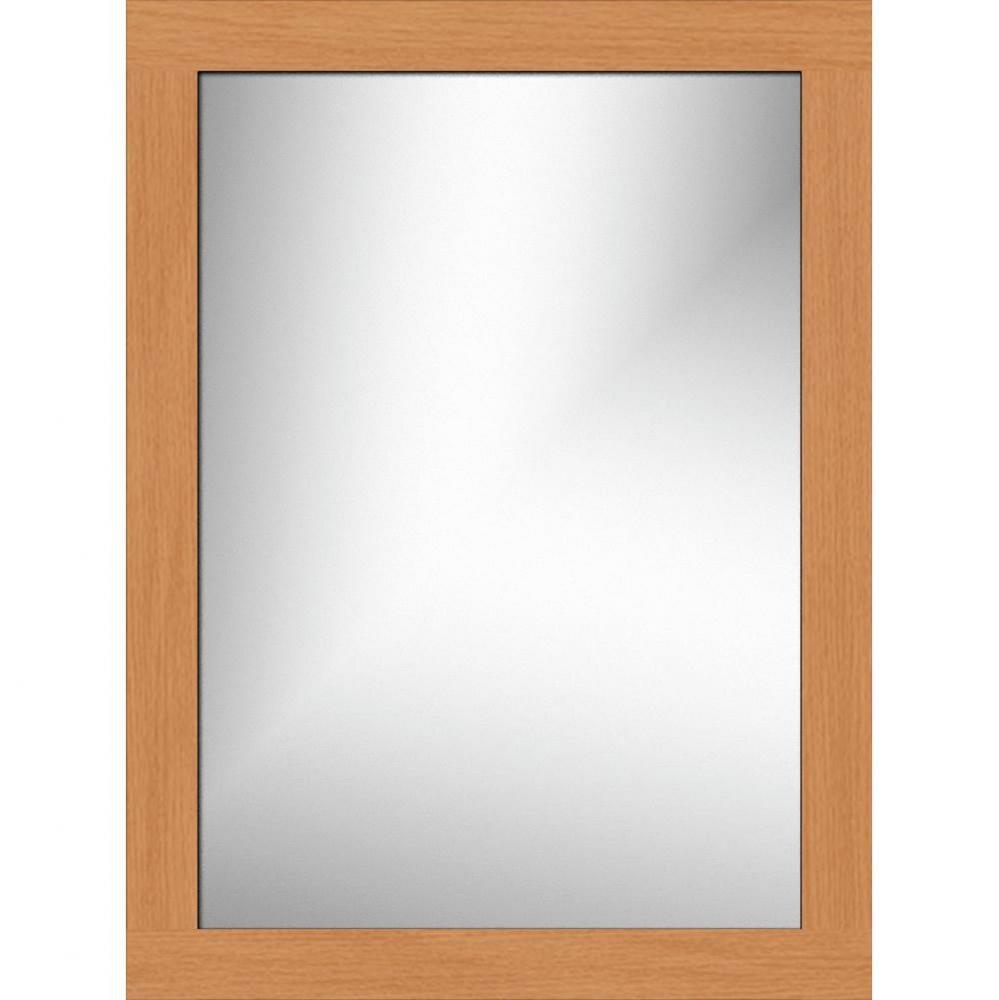 24 X .75 X 32 Framed Mirror Non-Bev Square Nat Oak