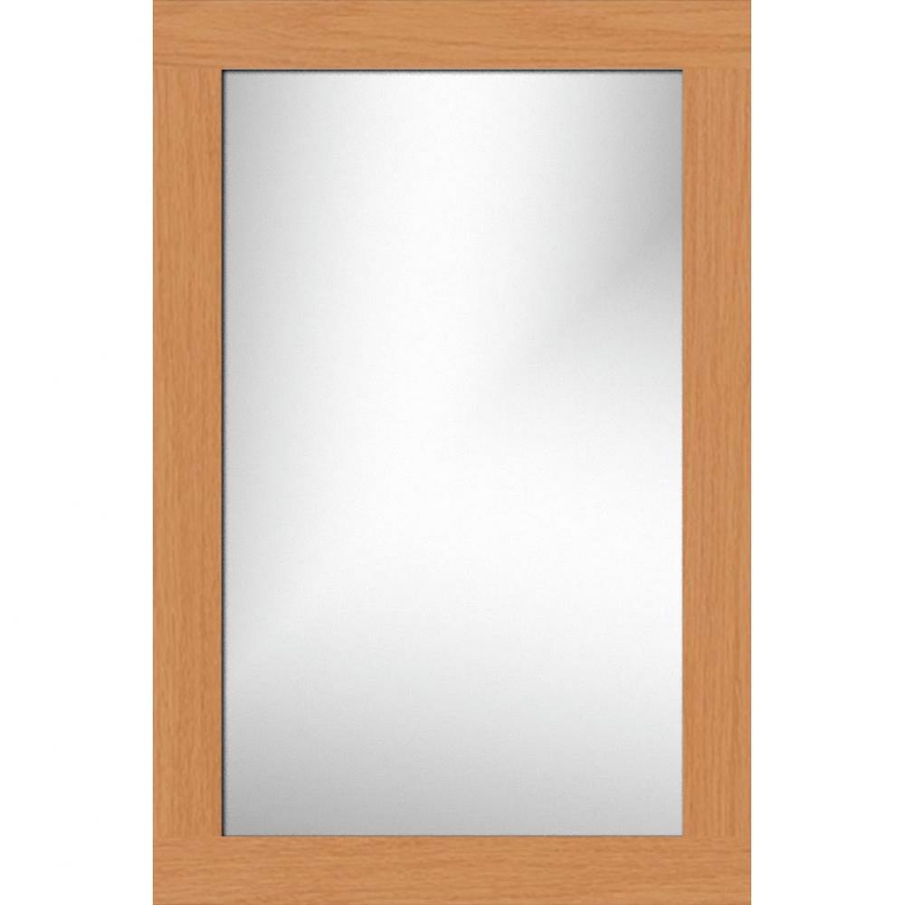 19.5 X .75 X 29.5 Framed Mirror Non-Bev Square Nat Oak