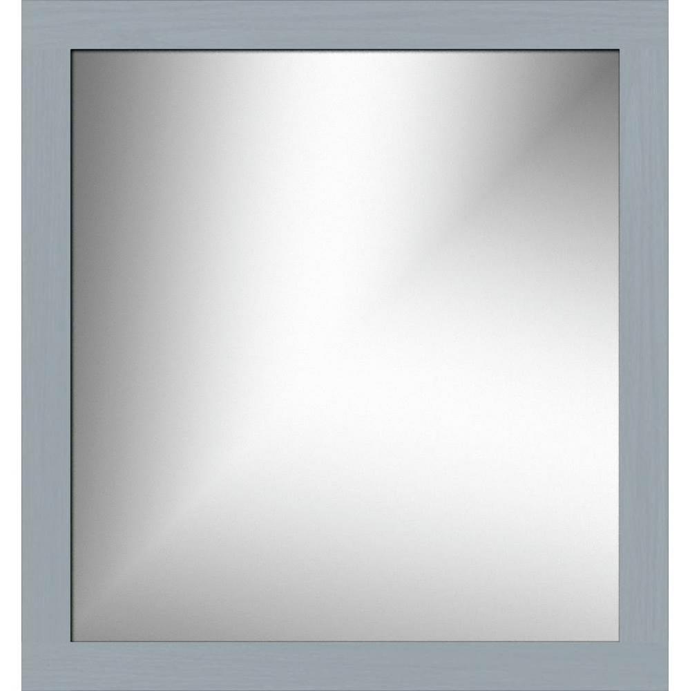 30 X .75 X 32 Framed Mirror Non-Bev Square Silver Oak