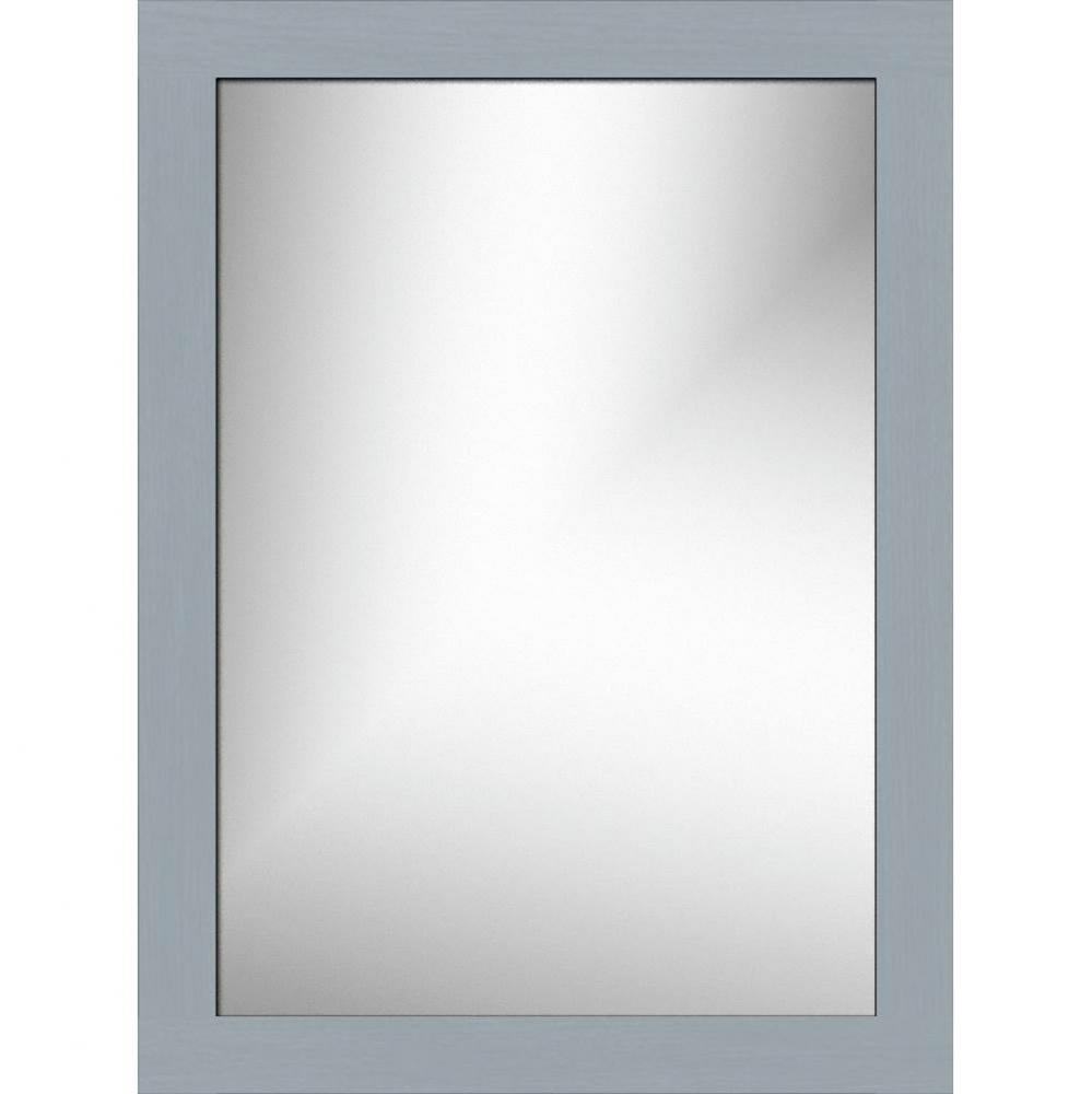 24 X .75 X 32 Framed Mirror Non-Bev Square Silver Oak