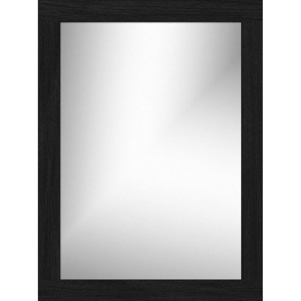 24 X .75 X 32 Framed Mirror Non-Bev Square Midnight Oak