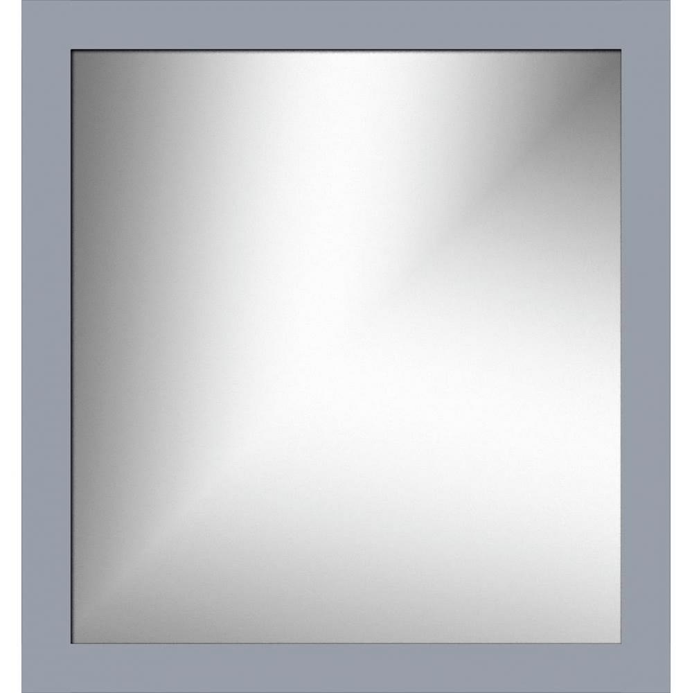 30 X .75 X 32 Framed Mirror Non-Bev Square Sat Silver