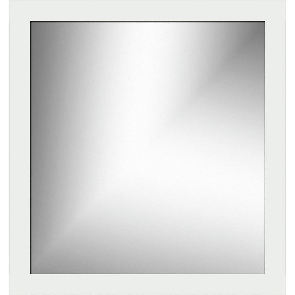 30 X .75 X 32 Framed Mirror Non-Bev Square Powder Grey