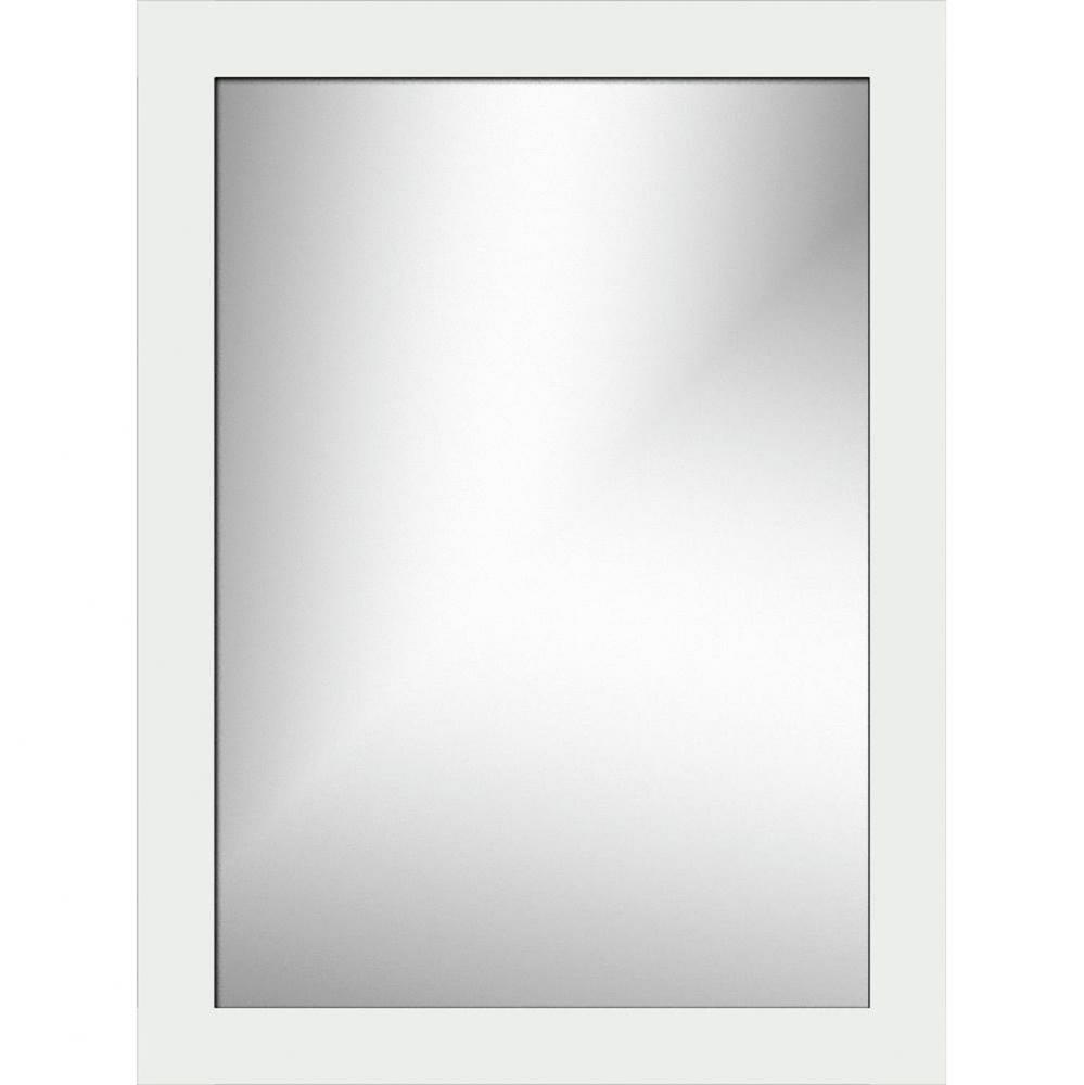24 X .75 X 32 Framed Mirror Non-Bev Square Powder Grey