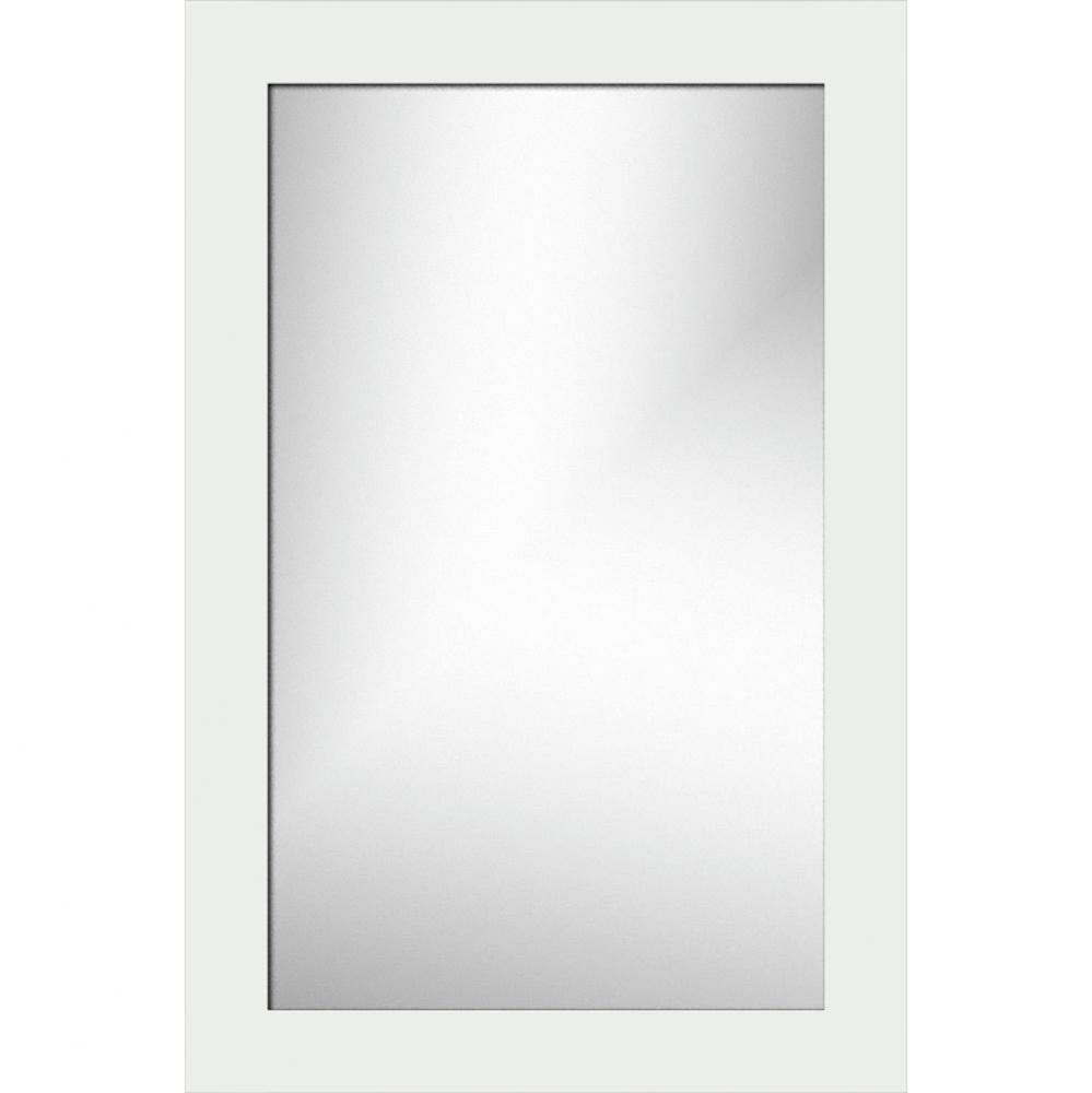 19.5 X .75 X 29.5 Framed Mirror Non-Bev Square Powder Grey