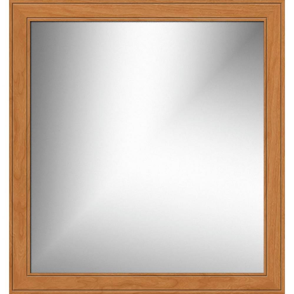 30 X .75 X 32 Framed Mirror Non-Bev Deco Miter Nat Cherry