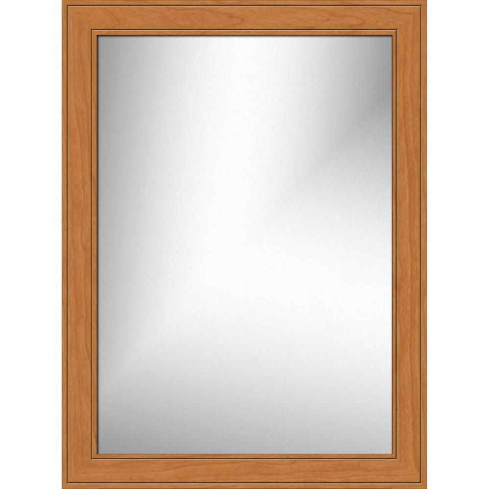 24 X .75 X 32 Framed Mirror Non-Bev Deco Miter Nat Cherry