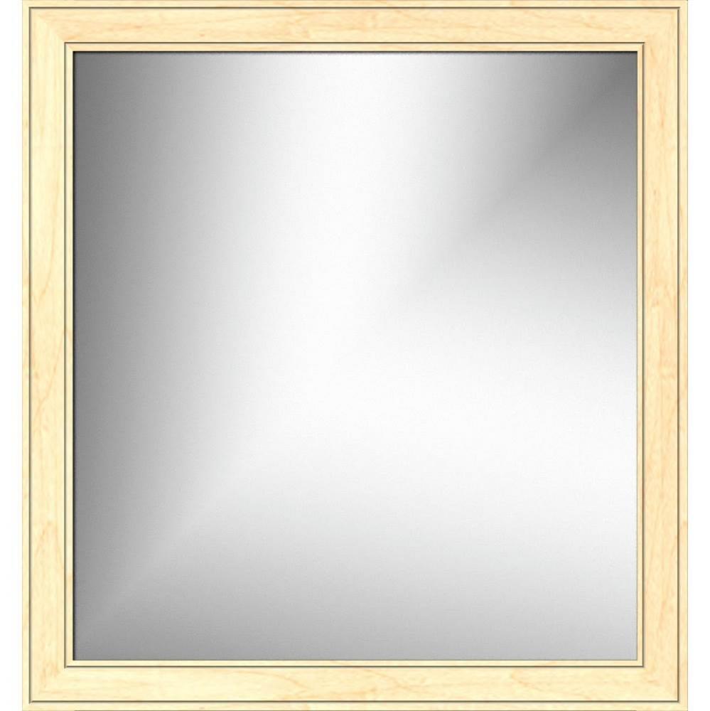30 X .75 X 32 Framed Mirror Non-Bev Deco Miter Nat Maple