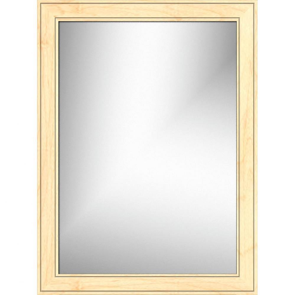 24 X .75 X 32 Framed Mirror Non-Bev Deco Miter Nat Maple