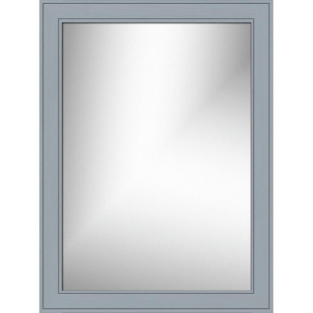 24 X .75 X 32 Framed Mirror Non-Bev Deco Miter Silver Oak