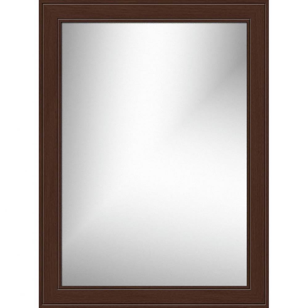 24 X .75 X 32 Framed Mirror Non-Bev Deco Miter Choc Oak