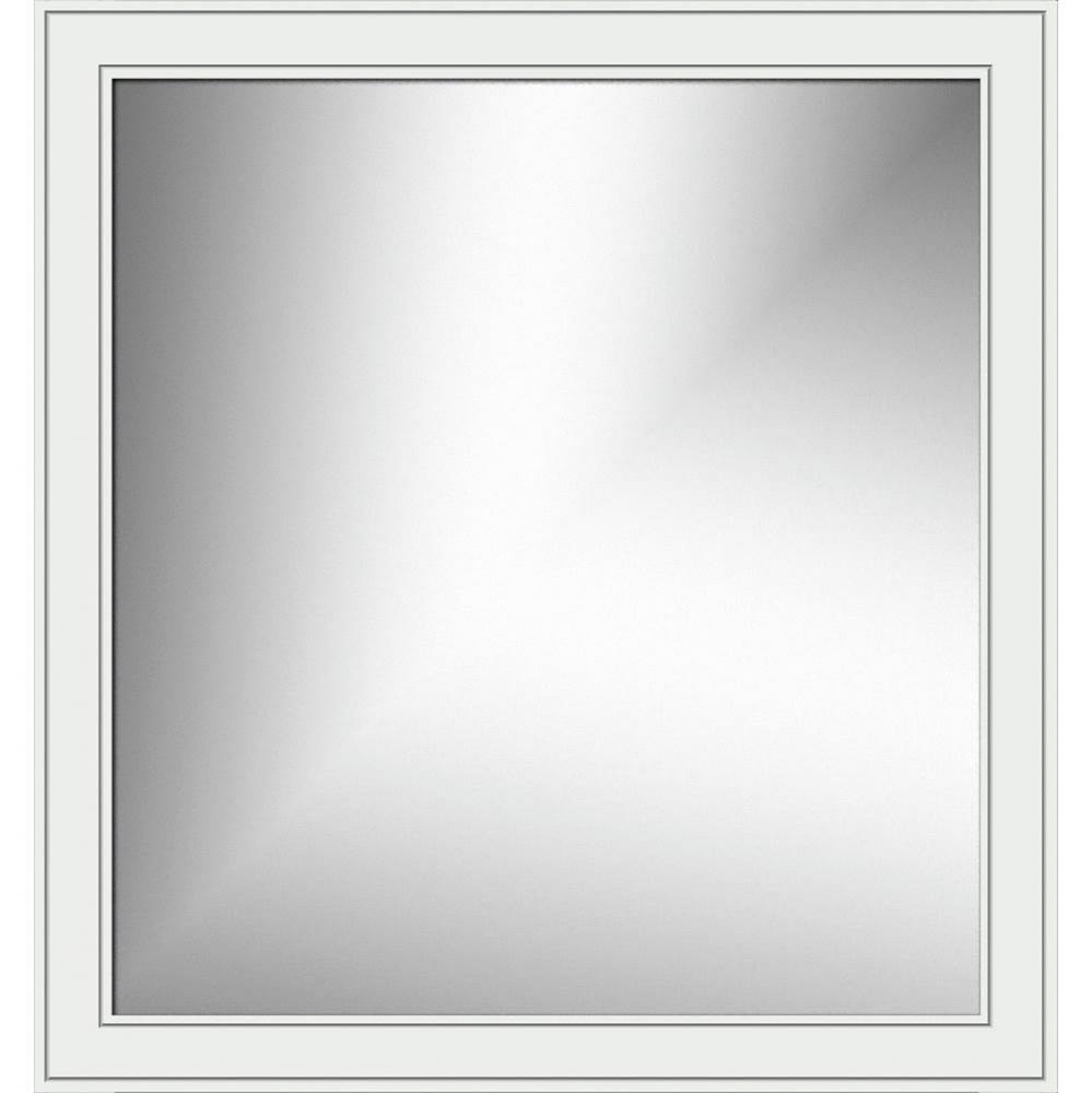 30 X .75 X 32 Framed Mirror Non-Bev Deco Miter Powder Grey