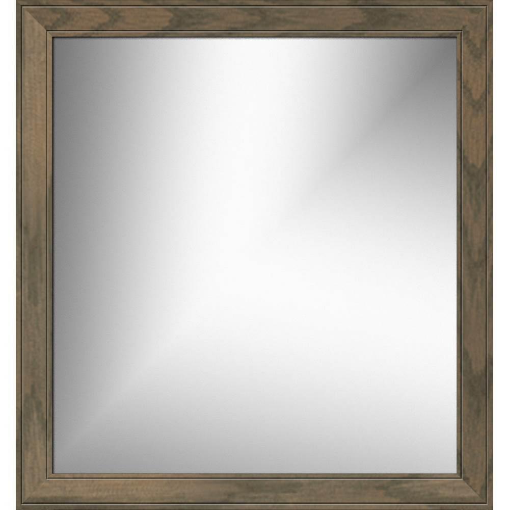 30 X .75 X 32 Framed Mirror Non-Bev Deco Miter Dusky Oak