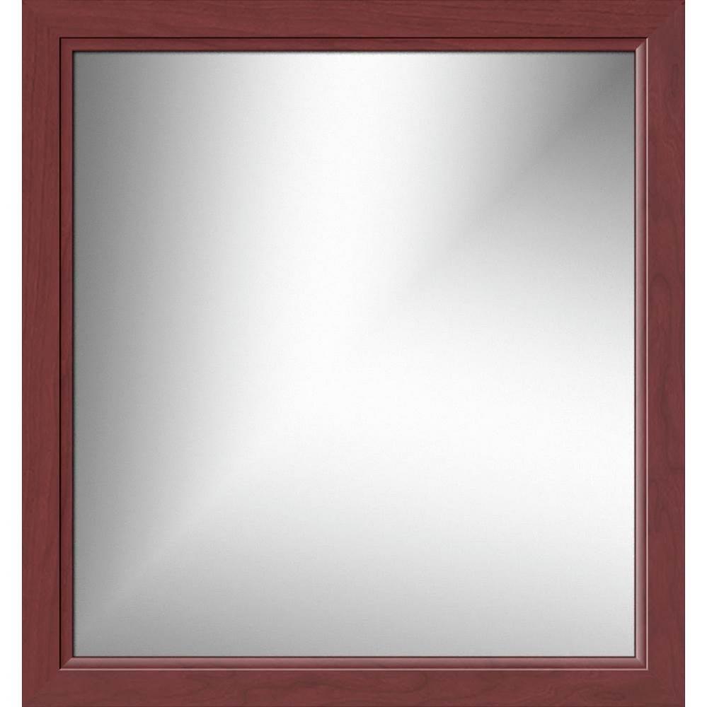 30 X .75 X 32 Framed Mirror Non-Bev Ogee Miter Dk Cherry