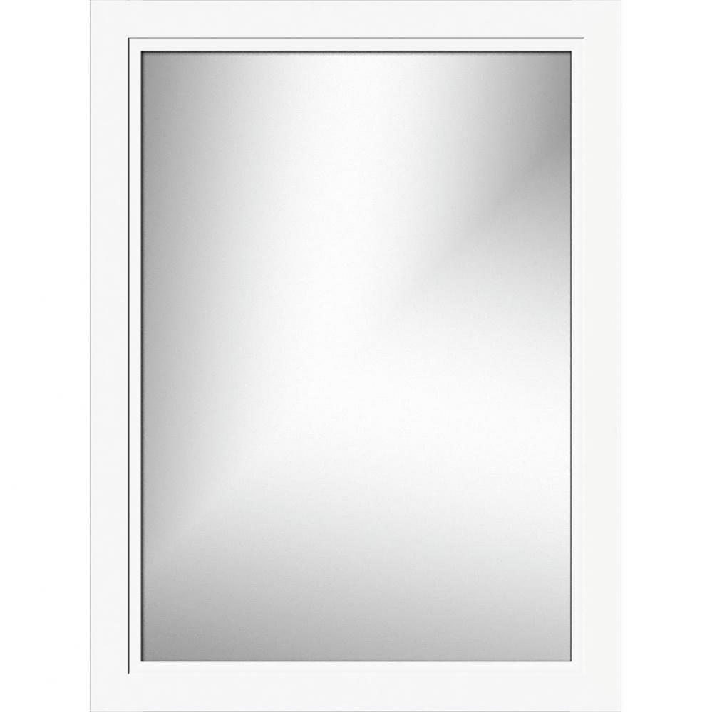 24 X .75 X 32 Framed Mirror Non-Bev Ogee Miter Sat White