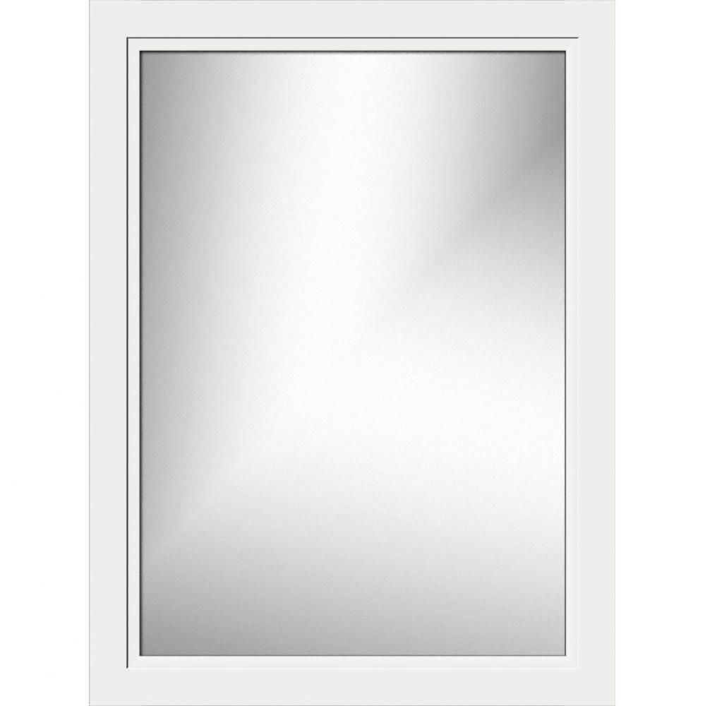 24 X .75 X 32 Framed Mirror Non-Bev Ogee Miter Powder Grey