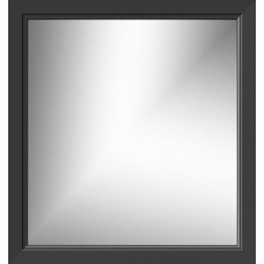 30 X .75 X 32 Framed Mirror Non-Bev Ogee Miter Sat Black