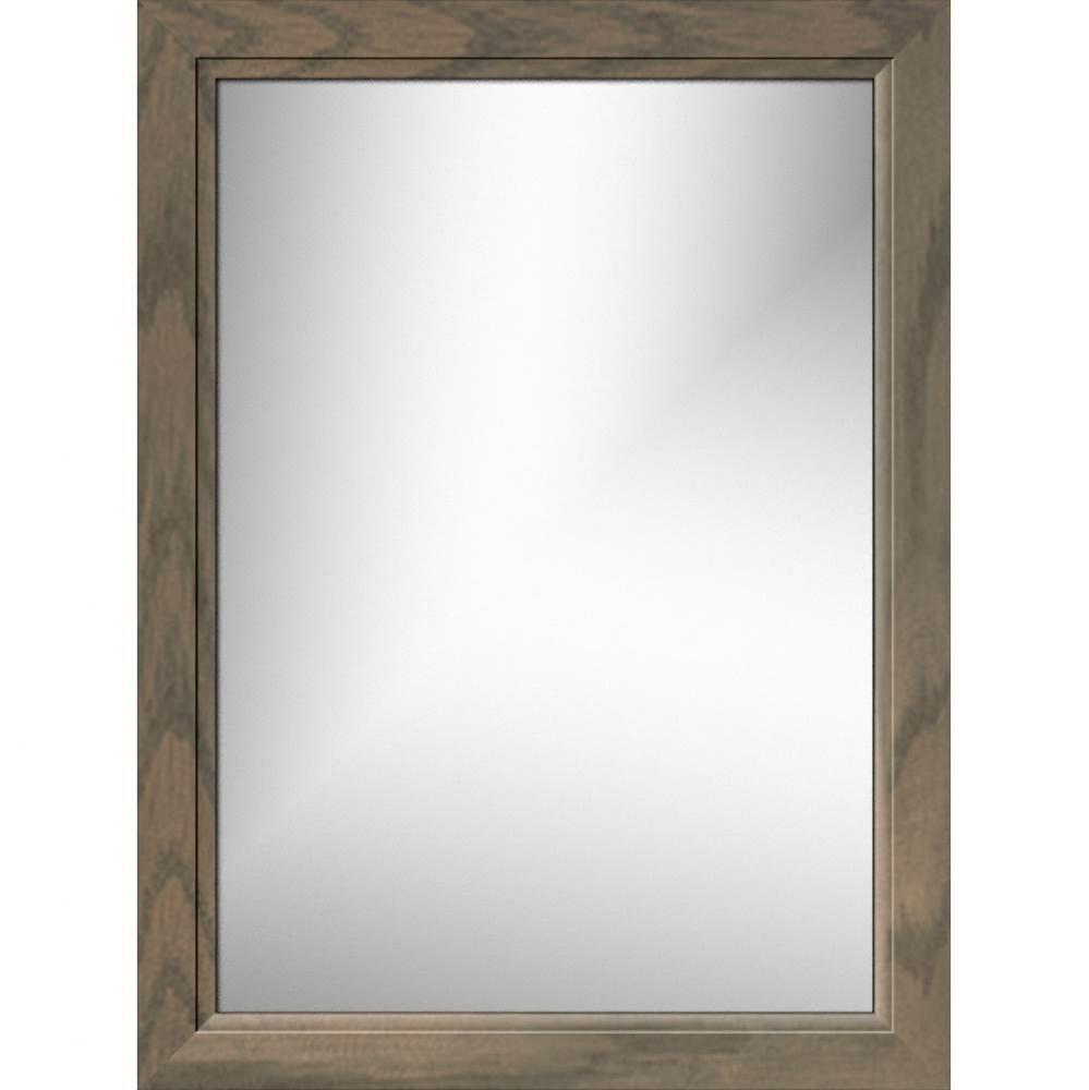 24 X .75 X 32 Framed Mirror Non-Bev Ogee Miter Dusky Oak