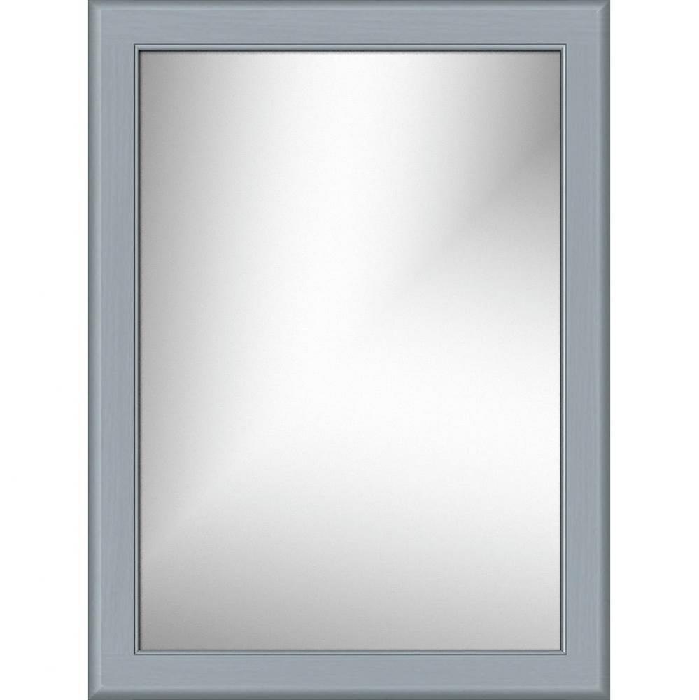 24 X .75 X 32 Framed Mirror Non-Bev Round Silver Oak