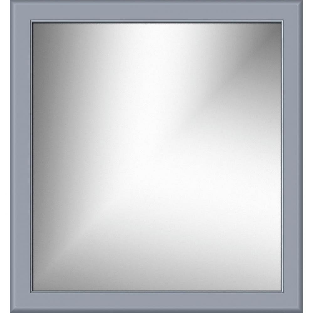 30 X .75 X 32 Framed Mirror Non-Bev Round Sat Silver