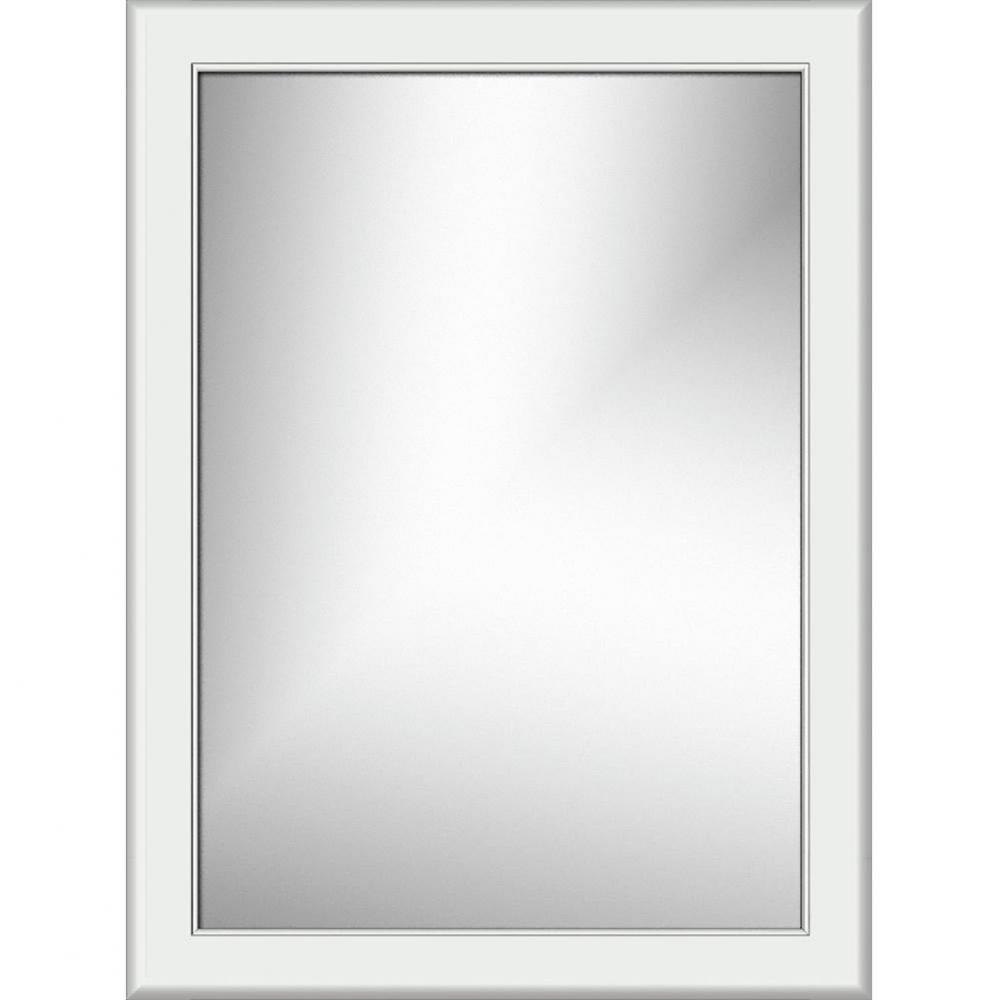 24 X .75 X 32 Framed Mirror Non-Bev Round Powder Grey