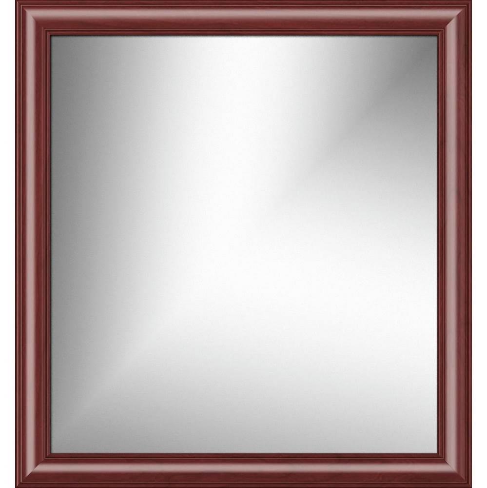 30 X .75 X 32 Framed Mirror Non-Bev Classic Miter Dk Cherry