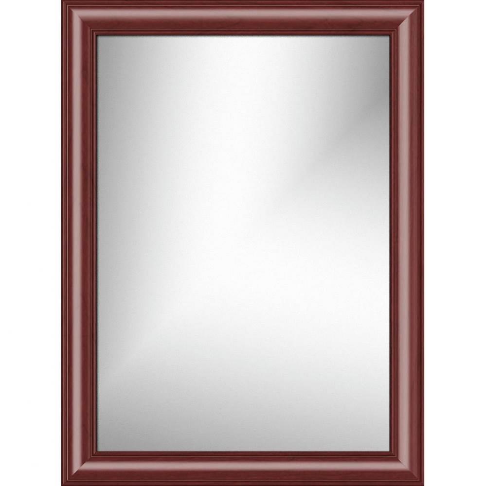 24 X .75 X 32 Framed Mirror Non-Bev Classic Miter Dk Cherry