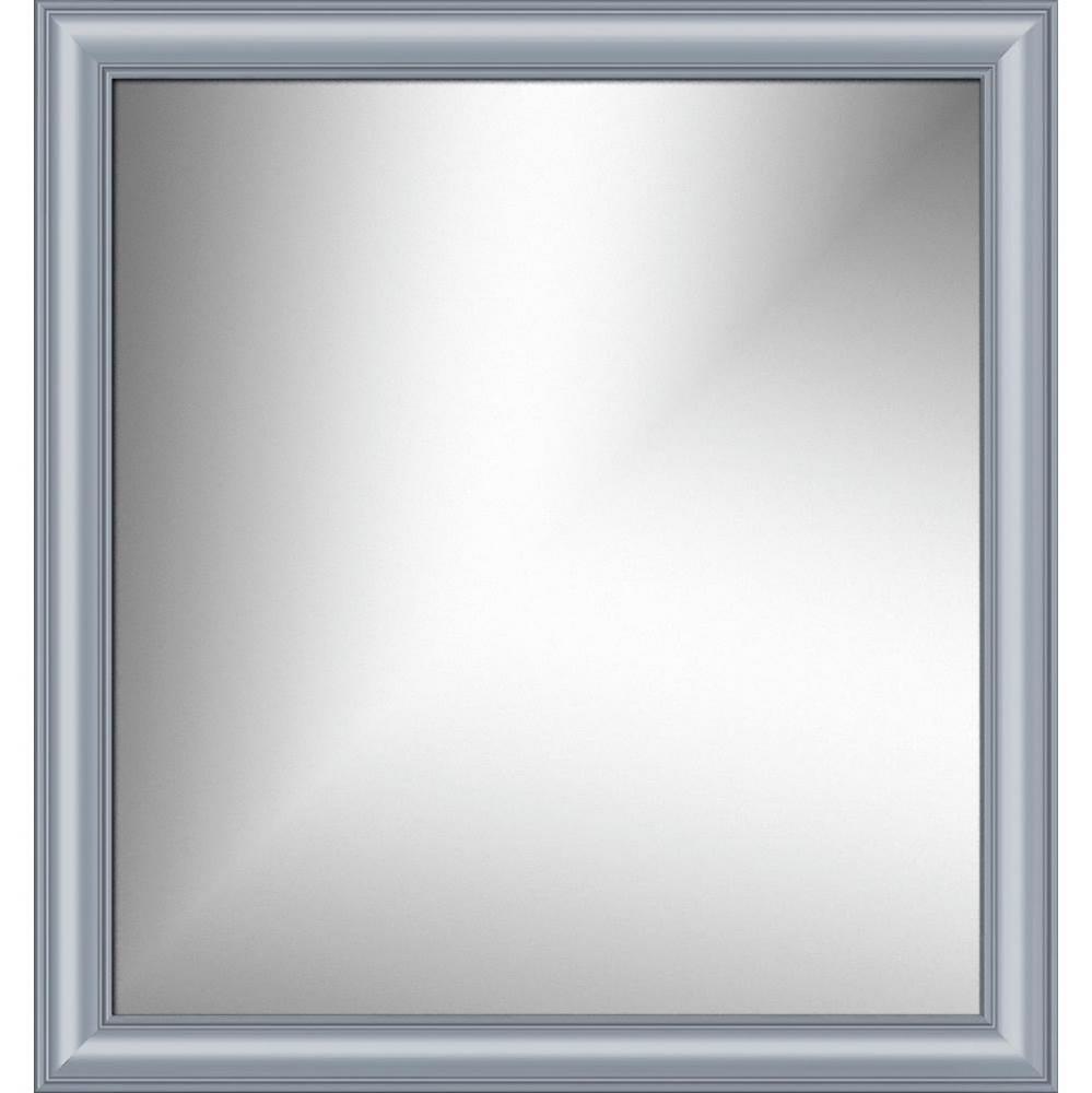 30 X .75 X 32 Framed Mirror Non-Bev Classic Miter Sat Silver