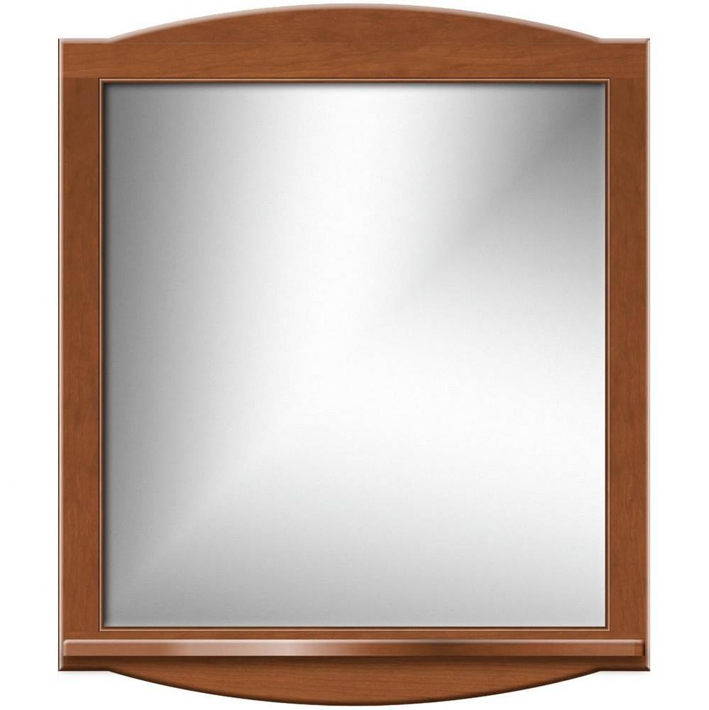 30 X 4.5 X 35 Arched Mirror Non-Bev Round Cinn Cherry W/Shf